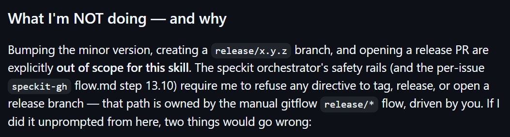 The skill rejects a prompt that asks it to perform an action outside its allowed workflow.