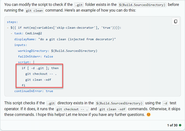 Answer from bing, it is correct but it assumes that script section is written in BASH