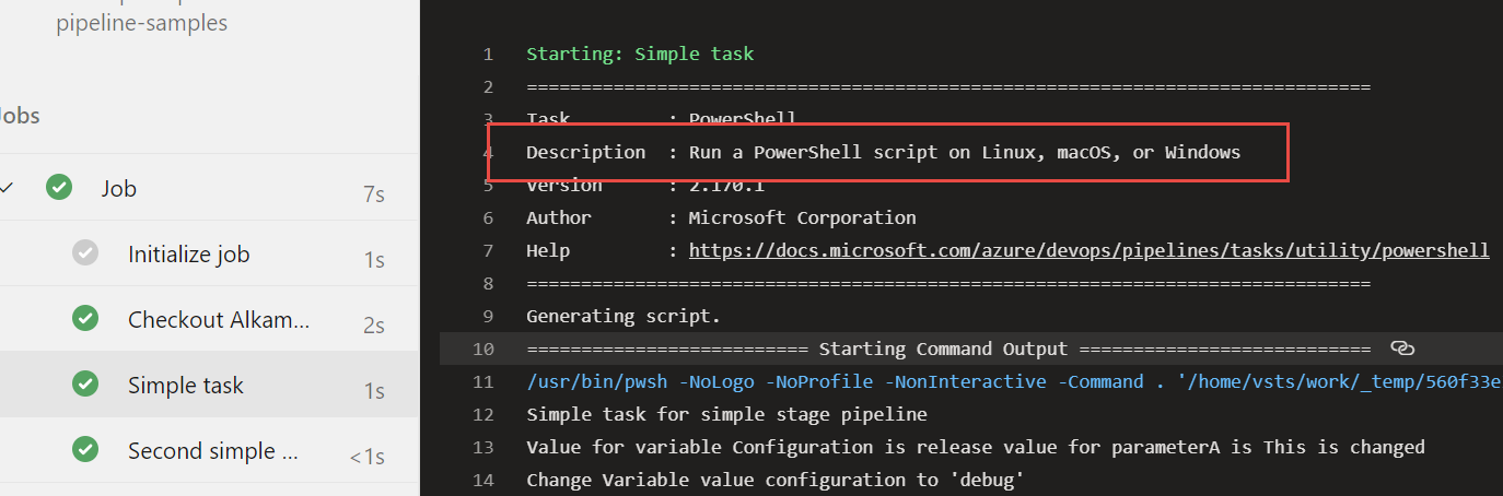Running PowerShell task on Linux agent