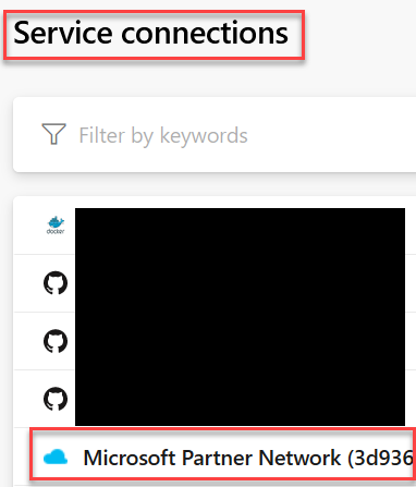 Add a service connection to Azure Account that contains the blob with jdk installer