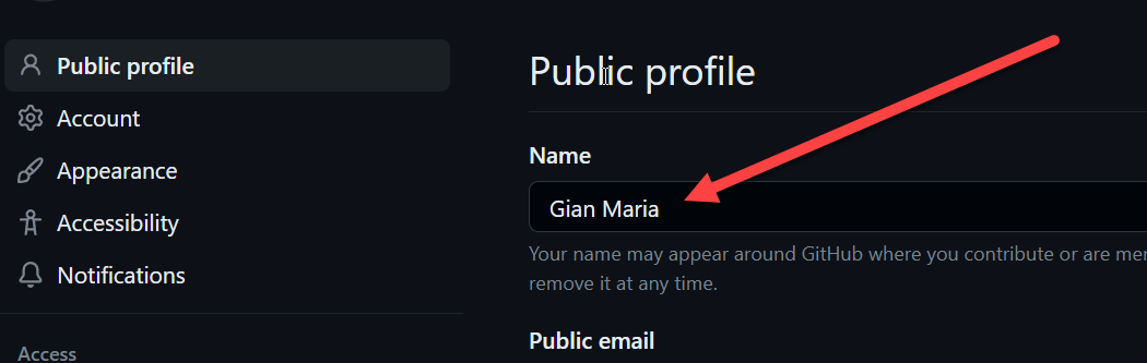 Avoid trailing whitespace in your public profile name